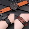 Винтажный ремешок для часов из итальянской кожи для Seiko Tudor Casio Водонепроницаемый силиконовый низ Цепочный ремешок Браслет 20 мм 22 мм 24 мм
