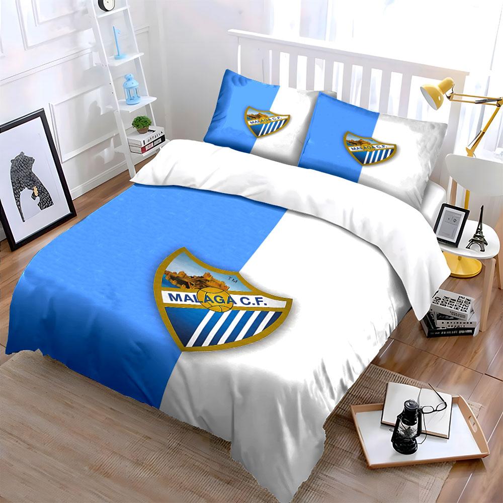 Malaga C.F. Logo Bedding Set Bedding Duvet Cover Set Duvet Cover Pillowcases  (1 * Duvet Cover 2 * Pillowcases, without duvet insert)