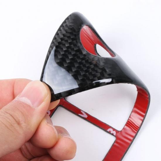 Car Door Armrest Panel Cover Trim Carbon Fiber For BMW 5 series E60 2008-2010