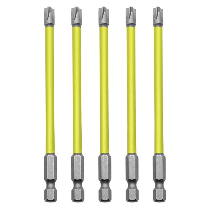 5Pcs Magnetic Special Cross Head Screwdriver Bit Nutdrivers Set FPH2 for Electrician Screw Driver Bit 65mm 110mm