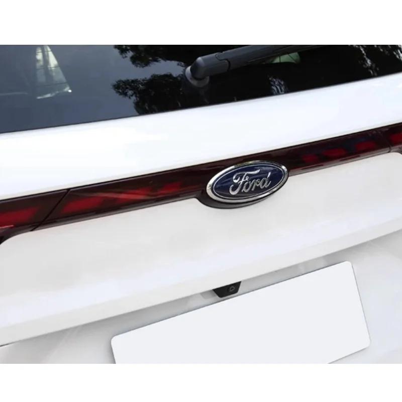 Автомобильная наклейка Ford 1 шт. 3D для Ford черная 115 мм 150 мм Значок-эмблема на капот автомобиля Передний капот Значок-наклейка на задний бампер Багажник