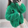 Women's Winter Thickened Double-Sided Fleece Stand Collar Zipper Cardigan Sweater Jacket
