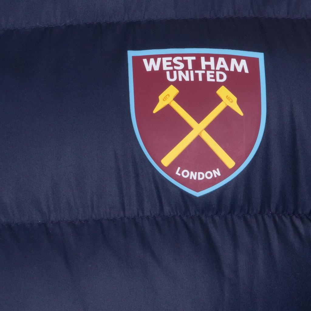 West Ham United FC Mens Crest Quilted Jacket