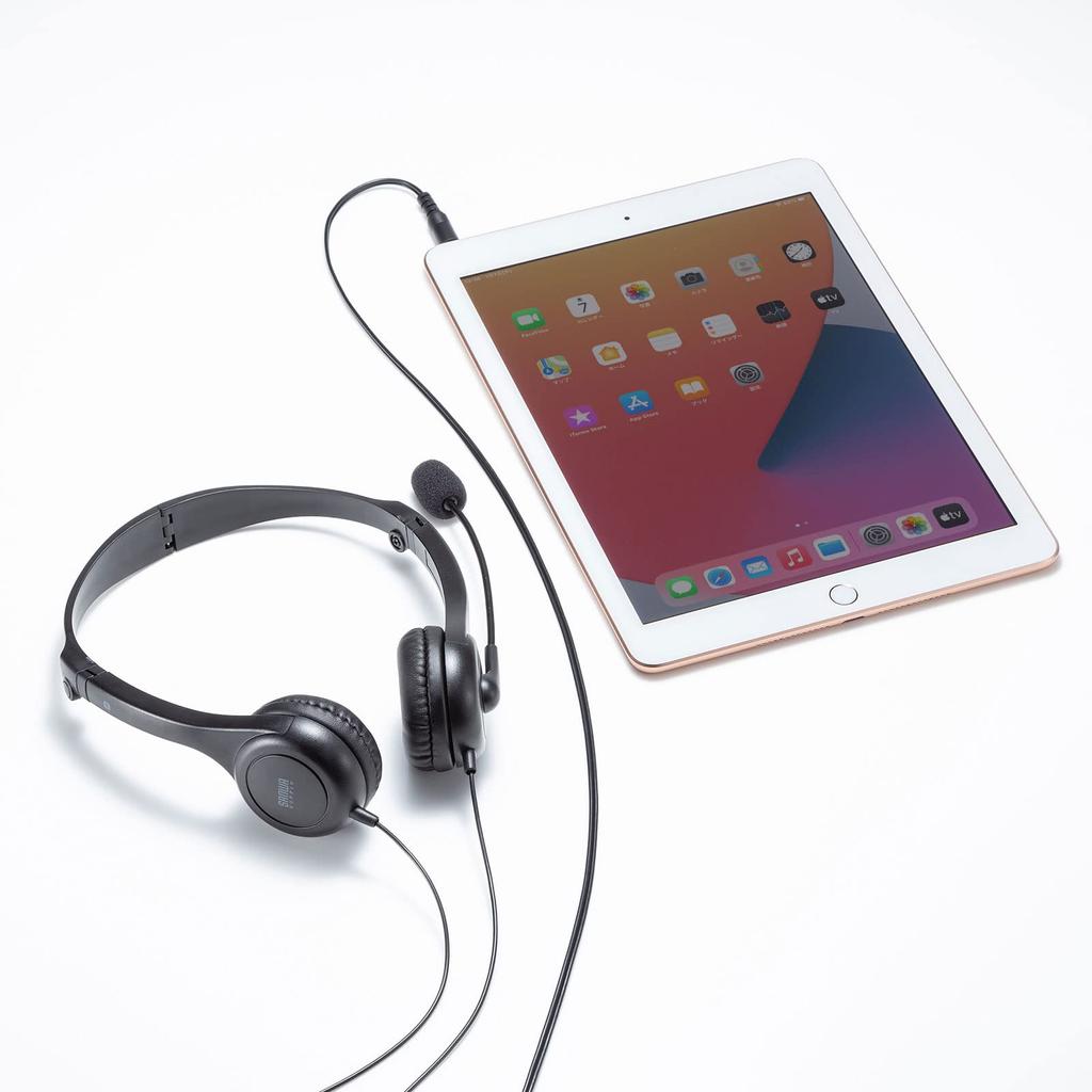 Совместимая гарнитура Sanwa Supply 4-контактная MM-HS407BK