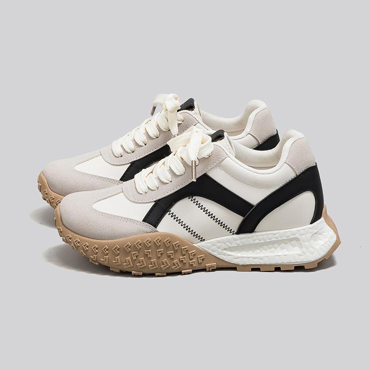 Женские новые повседневные спортивные кроссовки на толстой подошве с внутренней платформой, увеличивающей рост, в стиле академии, маленькие универсальные немецкие тренировочные кроссовки F8867