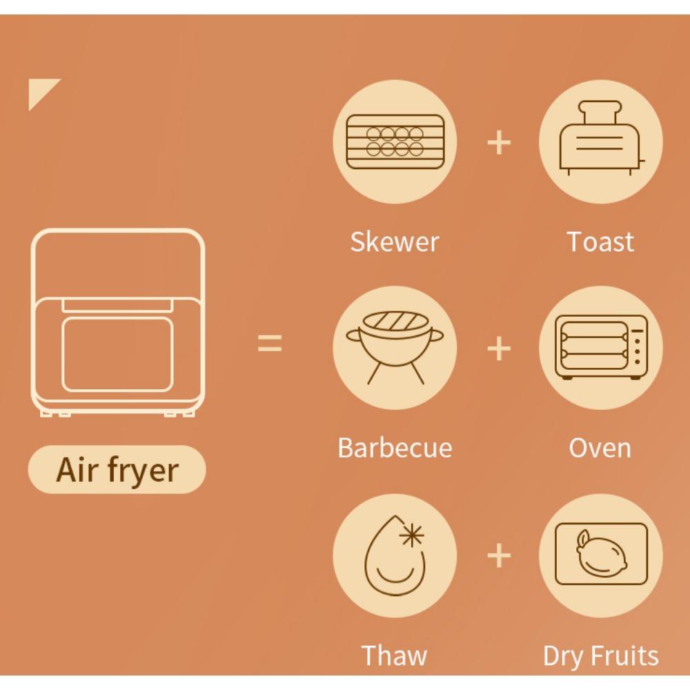 Новая умная электрическая фритюрница Visual 15 л, электрическая духовка, фритюрница