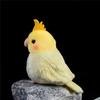 Реалистичная плюшевая игрушка-корелла, 15 см, мягкий брелок-подвеска попугай, милый подвеска-птичка для сумки, подарок, украшение