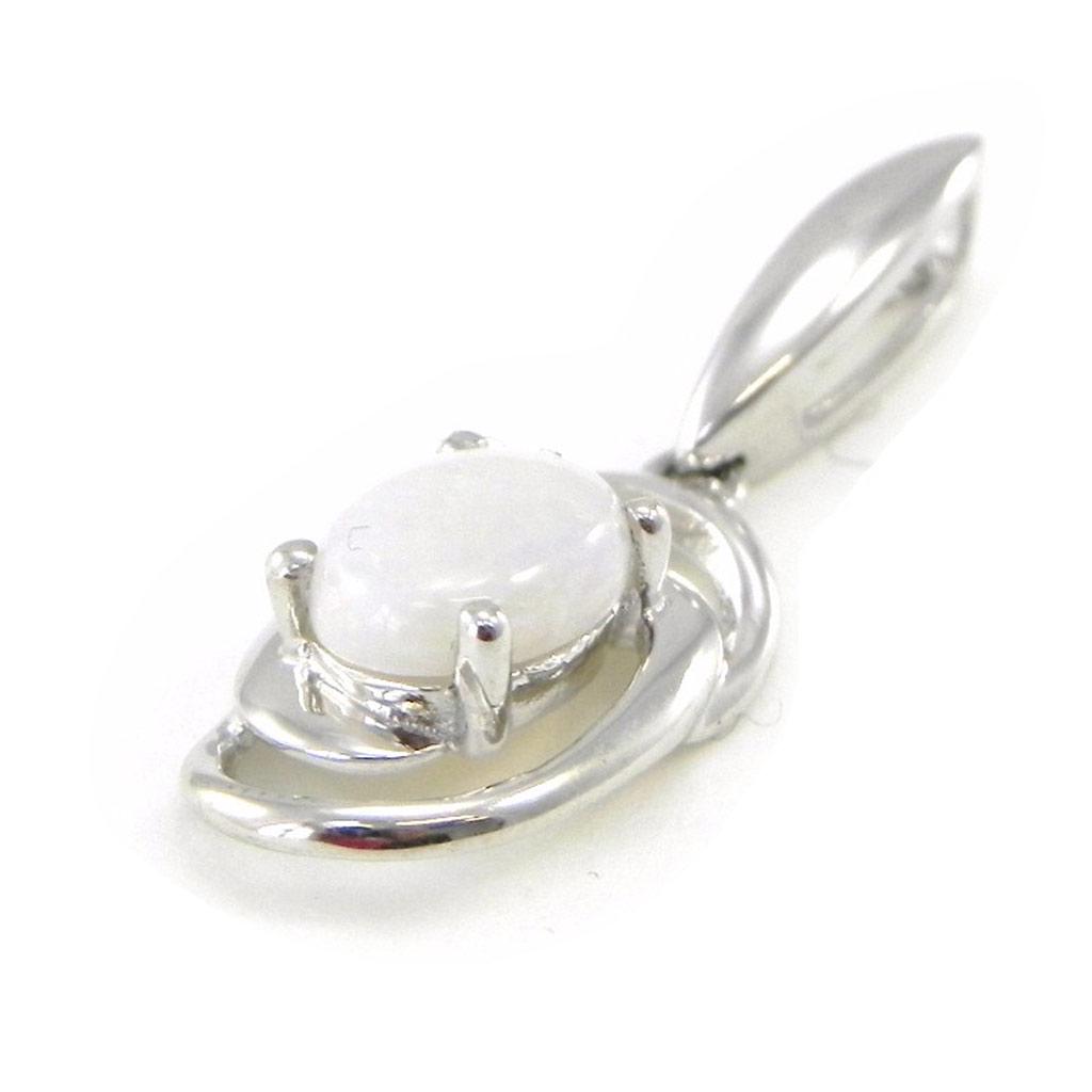 Les Trésors De Lily [I8873] - Artisan Silver Pendant 'Goddess Opal' Silver White (rhodium-plated) - 12x9 Mm