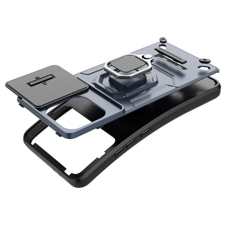 Для POCO X6 Pro 5G чехол Armor противоударный магнитный держатель для кольца чехол для POCO X6Pro Poko Little X6 Pro Slide Lens Capa