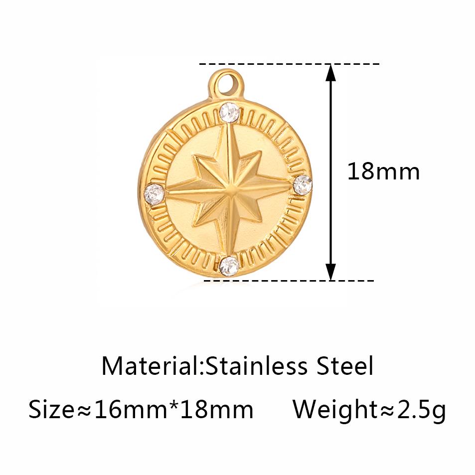 3pcs Stainless Steel Gold Color Plated Rhinestone Evil Blue Eye Charms Necklace Bracelet Earring DIY Jewelry Making Accessories