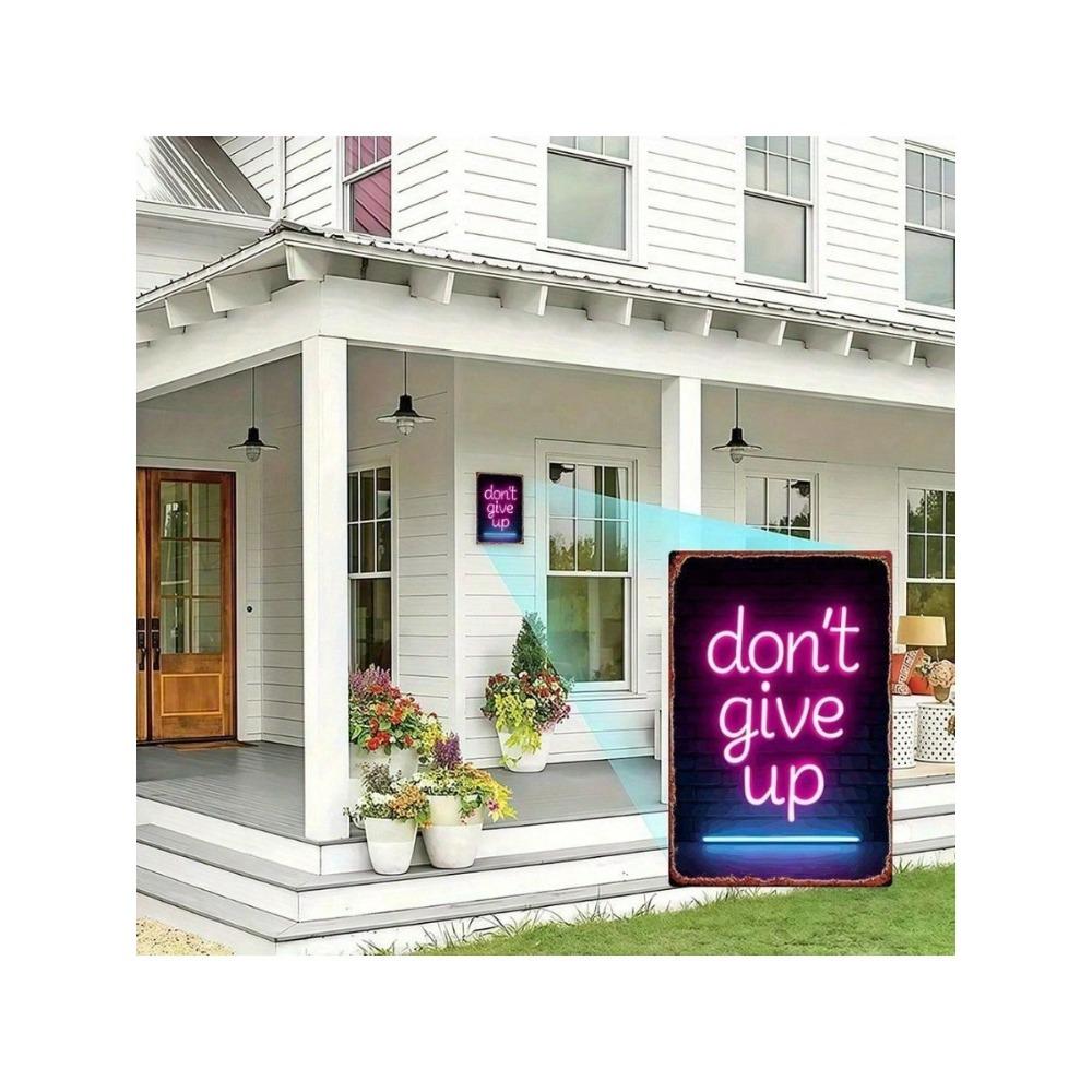 Мотивационная ретро металлическая настенная арт-постер «Без сдачи» Винтажный декор 20x30см
