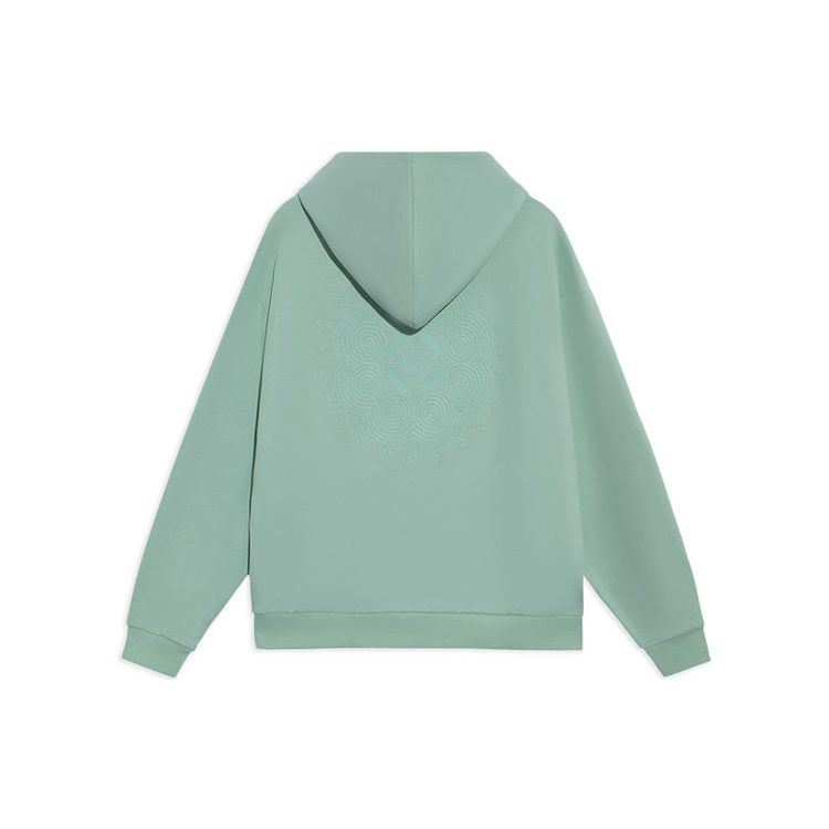 Li-Ning Music Festival Loose Hoodie Pullover Unisex Tops Green AWDS220-4