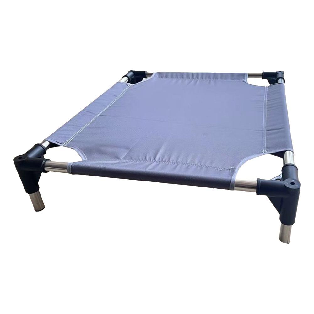 Chew Proof Cooling Raised Pet Cot Metal Frame Elastic Pet Bed Portable Dog Cot Bed House