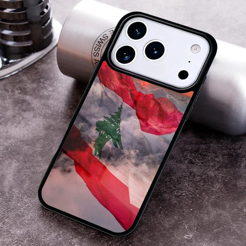 Чехол для телефона с флагом Ливана для iPhone 17 16 15 Pro Max Air 14 13 12 11 Plus Ударопрочный Capa Чехол