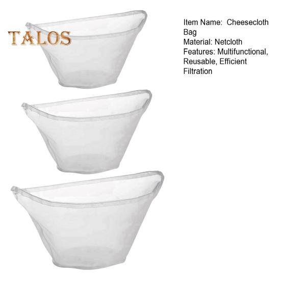 3 шт. сетчатых мешочка из марли для орехового молока, соевого молока, многоразовые мешочки для процеживания начинок для пельменей, неотбеленное тканевое сито для приготовления пищи, выпечки, сокоотжима