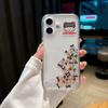 Применимый чехол для iPhone 16 Pro с плавающим песком, персонажем Нечжа, мультяшный, для Apple 15, прозрачный, противоударный, 14, защитный чехол