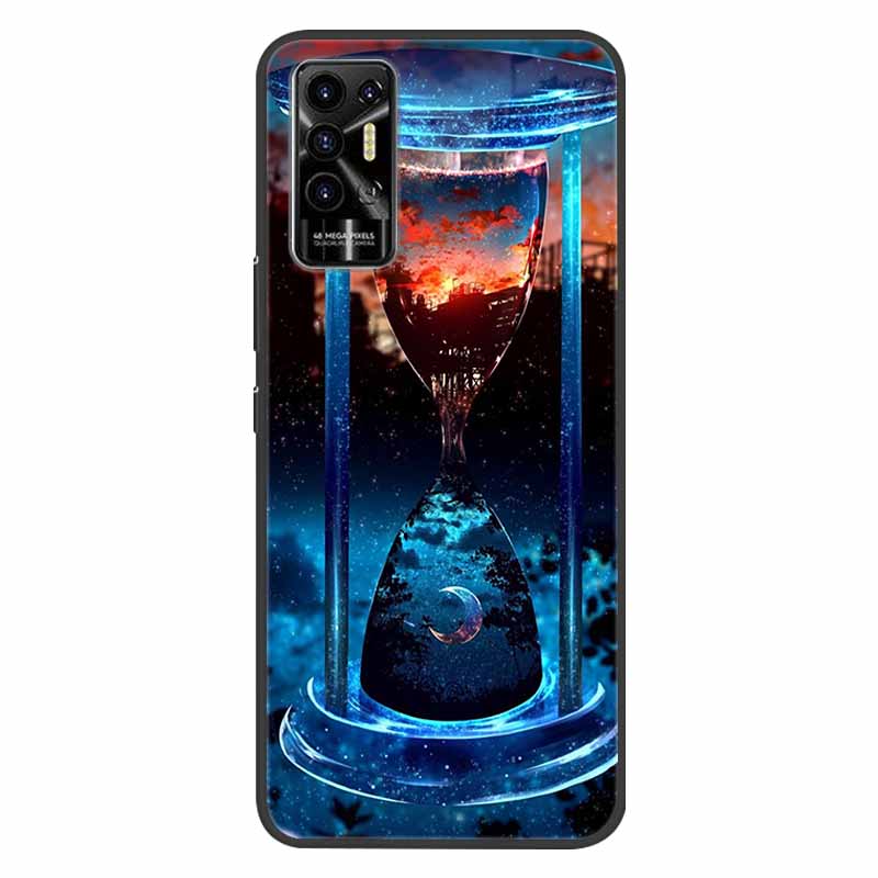 Чехол для Tecno Pova 2 Pova2 Ударопрочный Мягкий силикон ТПУ Задняя крышка Для Tecno Pova 2 Чехлы для телефона Pova2 2021 Чехол Милый мультфильм