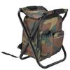 2 In 1 Folding Fishing Chair Bag Fishing Backpack Chair Stool Convenient Wear-resistantv for Outdoor Hunting Climbing Equipment