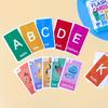Children's Early Education Teaching Aids Flash Cards, Learning Word Shapes, Colors, Numbers, English Letters Cards