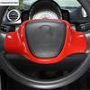 Red Hand Brake / Steering Wheel / Window Lift / Handle Bowl / Warning Lamp Cover Trim Accessories For Smart Fortwo 451 2009-2015