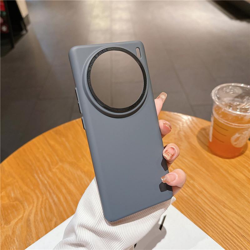 Для vivo X100 X100s Pro Прочная металлическая рамка для объектива с большим отверстием на ощупь, защитный чехол для ПК, задняя крышка в виде ракушки