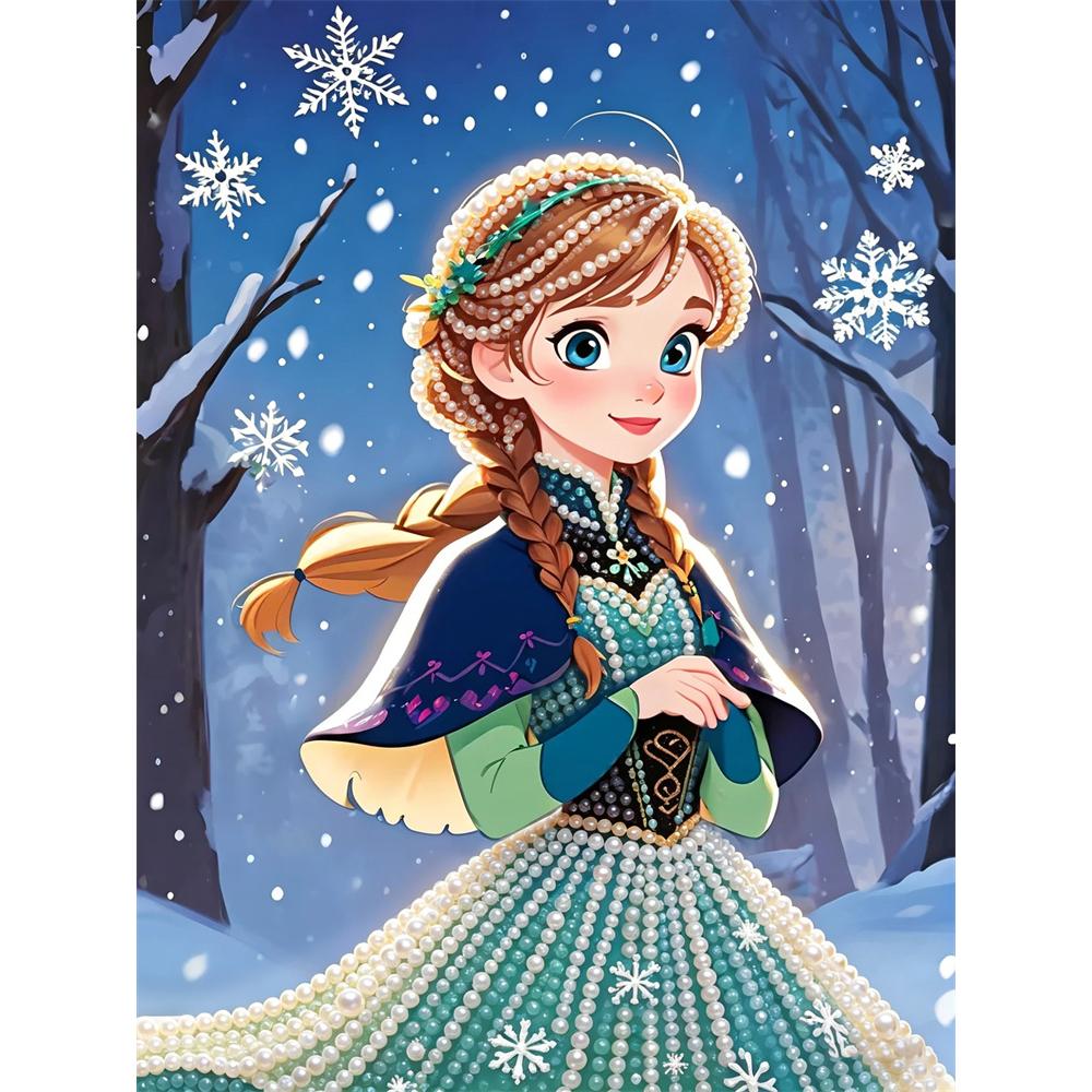 Disney Pearl Art Замороженная Анна 5D DIY Картина из жемчуга Набор для творчества Идеальный подарок для взрослых Новичков | Креативный домашний декор