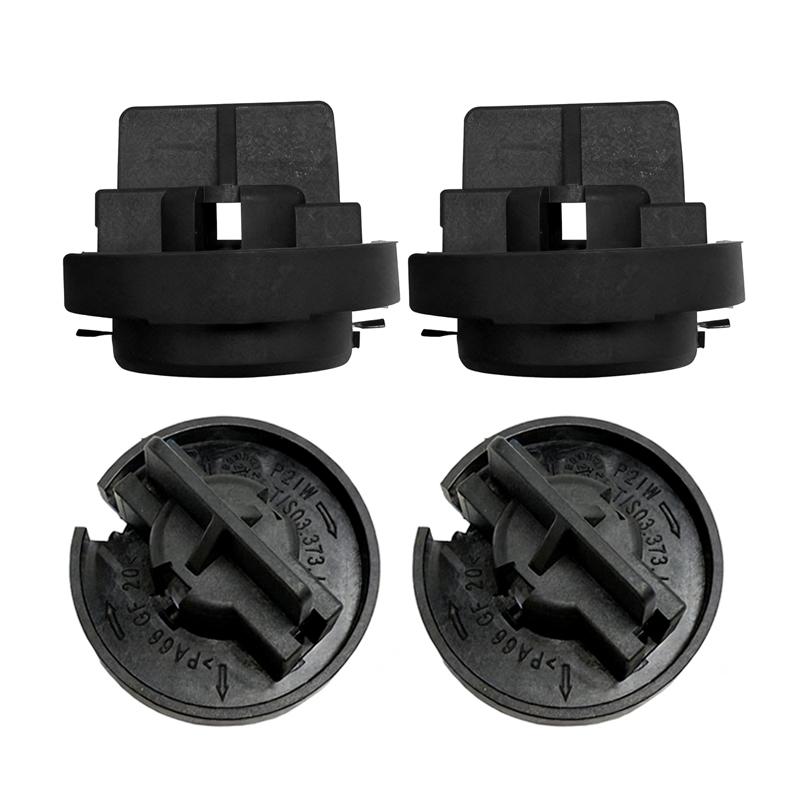 4Pcs/set Black Car Rear Tail Lamp Light Bulb Holder Socket Replacement For BMW Mini R61 R59 R58 R57 R56 Part Number 63212756177