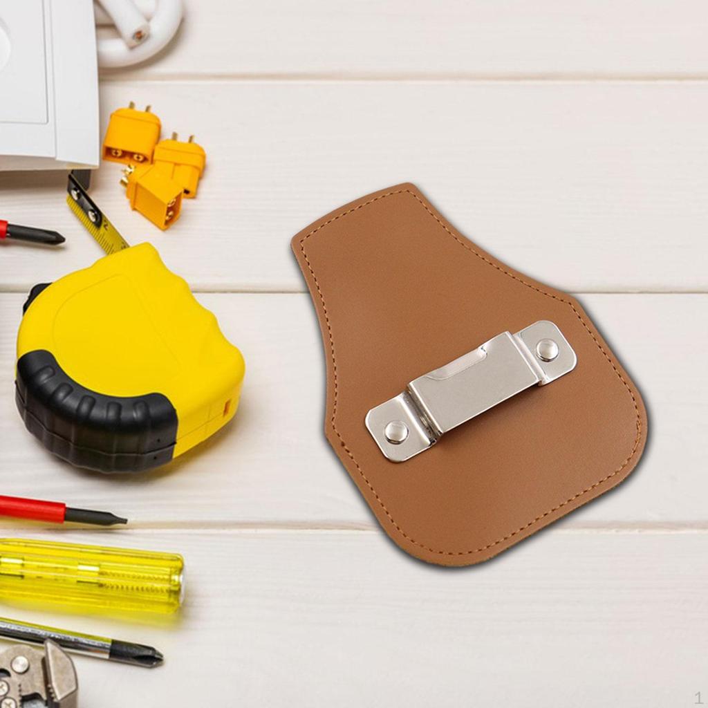 Держатель для рулетки, держатель для измерения, ручная работа, искусственная кожа, зажим для ремня для инструментов для дома