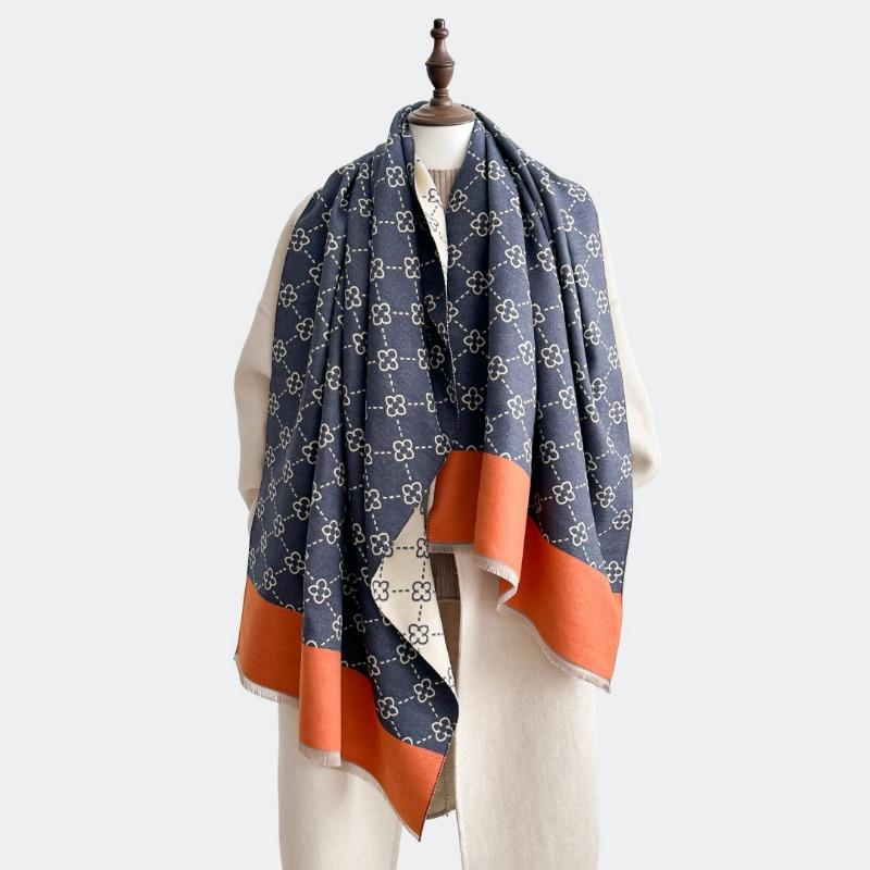 Scarf Women's Winter Versatile High-end Imitation Cashmere Office Air Conditioner Shawl with Thickened Warm Scarf