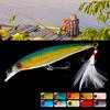 Рыболовная приманка Minnow 9 см / 6,7 г с тройными крючками, жесткая искусственная приманка, аксессуары для ловли форели и окуня в пресной и соленой воде