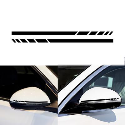 2 шт., наклейка в полоску, наклейка на зеркало заднего вида для Mercedes Benz ABCE CLA SVR ML AMG W176 C117 W205 W204 W213 W212 C253 наклейка