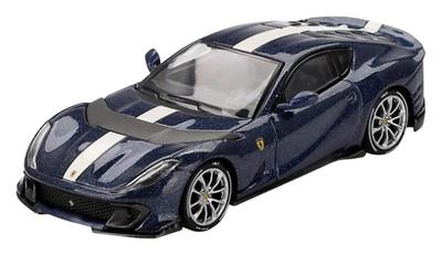 BBR Scale Ferrari 812 Competition Синий Тур де Франс Готовая модель 1/64 (BBRFER64011)