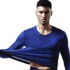 Men's Slim V-Neck Thermal Shirt – Breathable Mesh Base Layer for Autumn/Winter