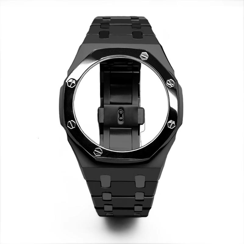 Мод-комплект GA2100 Корпус из нержавеющей стали Ремешок для часов Для Casio G-SHOCK Farm Oak GA-2100 GA-2110 GA-B2100 Металлическая рамка для часов Ремешок для часов