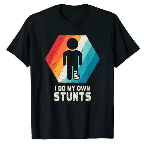 Broken Leg Shirt Ankle Knee Foot Injury Get Well Soon Gift Broken Bone Tshirt Funny Recovery Tees Top Men Fashion Clothes
