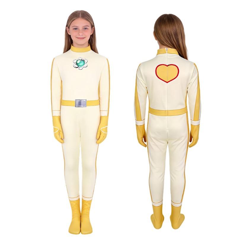 Super Mario Galaxy cos suit Princess Peach battle suit onesie comic show tights X