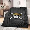 ONE PIECE Straw Hat Pirates Print Blanket Warm Comfortable Flannel Blanket Suitable for Bedrooms,Sofas, Beds,Chairs -QIAO111