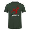 Cool Morocco Soccer Flag Star Loose Tshirt National Gift Moroccan Football Fan Casual Tee Printed T Shirts Da057