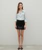 Bundak Saints Cotton Silk Mini Skirt Black