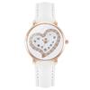 Женские темпераментные классические летние маленькие кварцевые часы со стразами Love