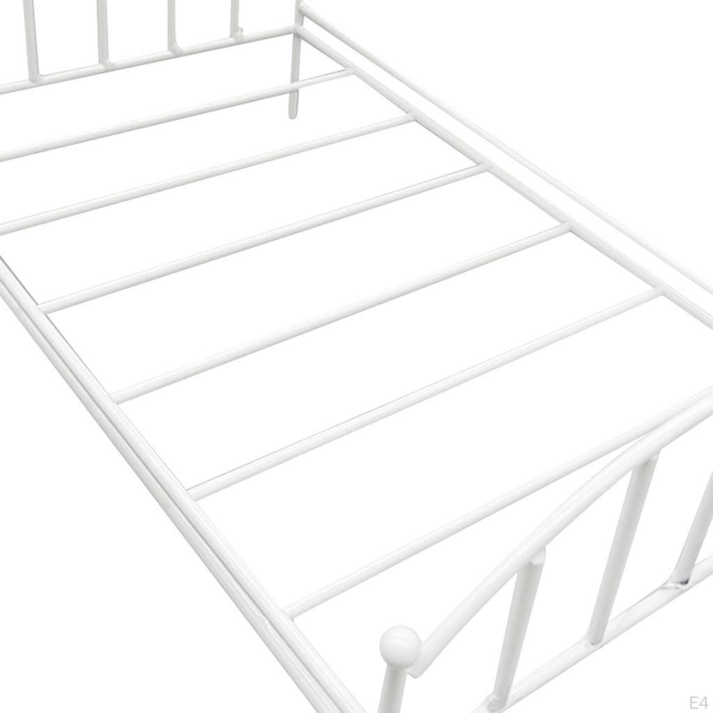 1:12 миниатюрных кроватей, кукольный домик, украшение спальни, мебель, металлический каркас для