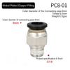 1Pcs Pipe Fitting Air Connector 1/8" 1/4" 3/8" 1/2" Male Thread Quick Connecors