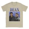 Футболка Dean Winchester из сериала Сверхъестественное, с круглым вырезом, с коротким рукавом, Топы, Рубашки, Фильм, Сериал, Хлопок, Летние Топы, Рубашки