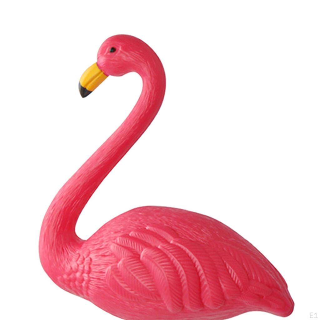 Статуя птицы, фигурка, украшение для двора, лужайка, торт, Топпер, Фламинго, садовая кола, скульптура для цветочного горшка
