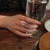 Women's Irregular Multi-Layer Metal Pearl Open Ring: Retro, Versatile, and Unique Design