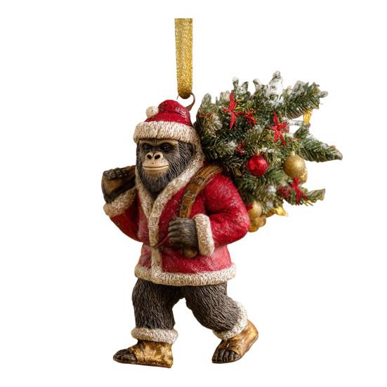 1/5Pcs Acrylic Sasquatch Hanging Decoration Home Office Christmas Tree Hanging 2D Flat Savage Wild