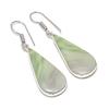 Серьги из натурального швейцарского зеленого опала из стерлингового серебра 925 пробы 1,89 дюйма n9z45