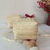 Reusable Bamboo Woven Gift Box Handmade Wedding Cookies Candy Box Bamboo Teas Tin  Party Decoration