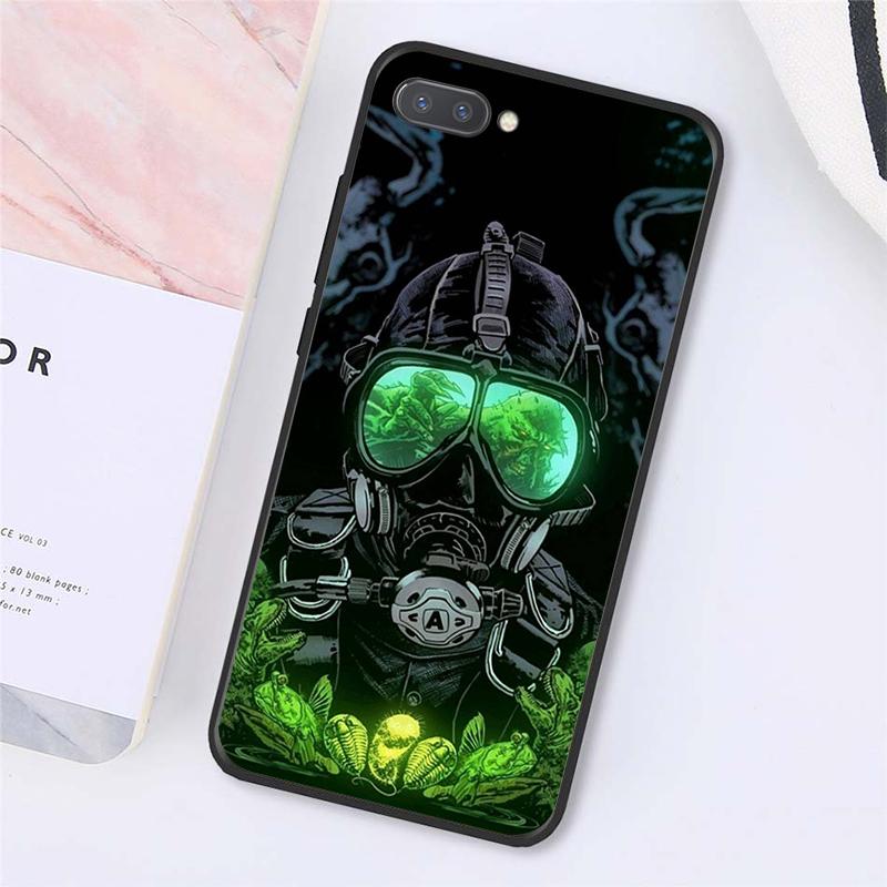 DJ Man Неоновая Маска Противогаз Мальчик Чехлы Для Телефонов Для Huawei Honor 7C 7A 8X 9X 8A 10i 20S 8C 8S 9A 9S 10X lite
