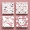 Портативное складное зеркало для макияжа Sanrio Hello Kitty - Милый ручной дизайн для подправления макияжа
